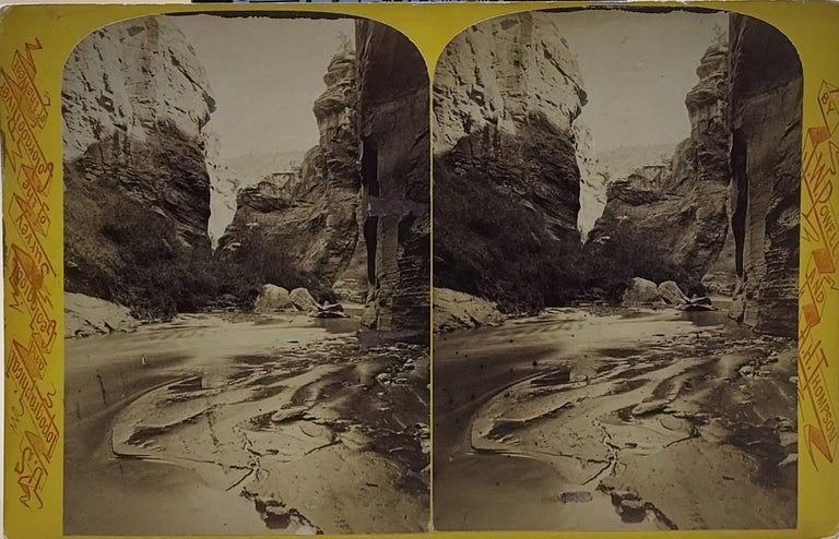 Item #64283 Head of the Narrows. Views on the Rio Virgen. Pa-Roo-Nu-Weap Series. John Wesley Powell, A. H. Thompson, John Karl Hillers, Jack.