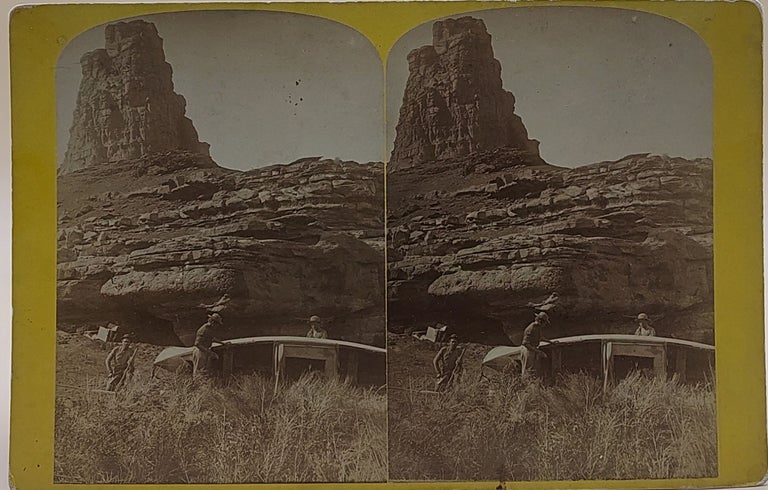 Item #64288 Cave at Lost Creek Butte. Views on the Colorado River. Glen Cañon Series. J. Fennimore, James, Fennemore, John Wesley Powell.