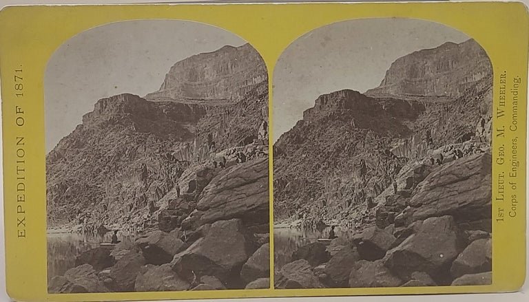Item #64327 View of Grand Cañon walls near mouth of Diamond River. No. 20. T. H. O'Sullivan, Timothy, Corps of Engineers George M. Wheeler, Commanding.