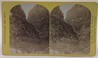 The Cañon of Kanab Creek, near where it joins the Grand Cañon of the Colorado. No. 20. Stereoview, William Bell, Corps of George M. Wheeler.