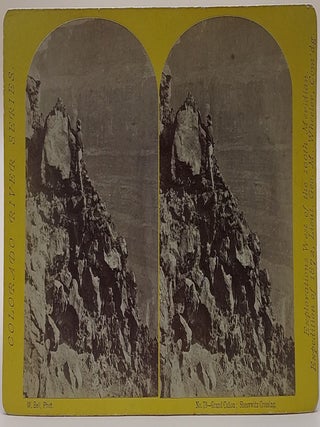 Item #64370 Grand Cañon; Sheavwitz Crossing. No. 79 (Colorado River Series). Stereoview, William...