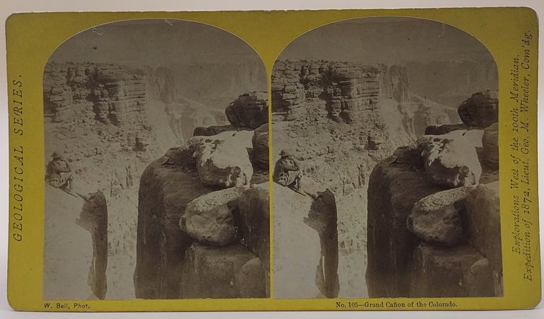 Item #64388 Grand Cañon of the Colorado. No. 105 (Geological Series). Stereoview, William Bell, Corps of Engineers George M. Wheeler, Commanding.
