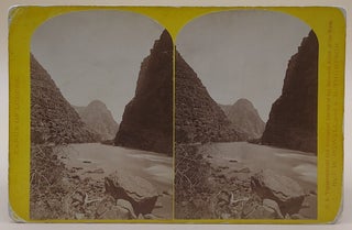 Item #64484 [Wheat Stack. Looking up the River] Cañon of Lodore (U.S. Topographical and...
