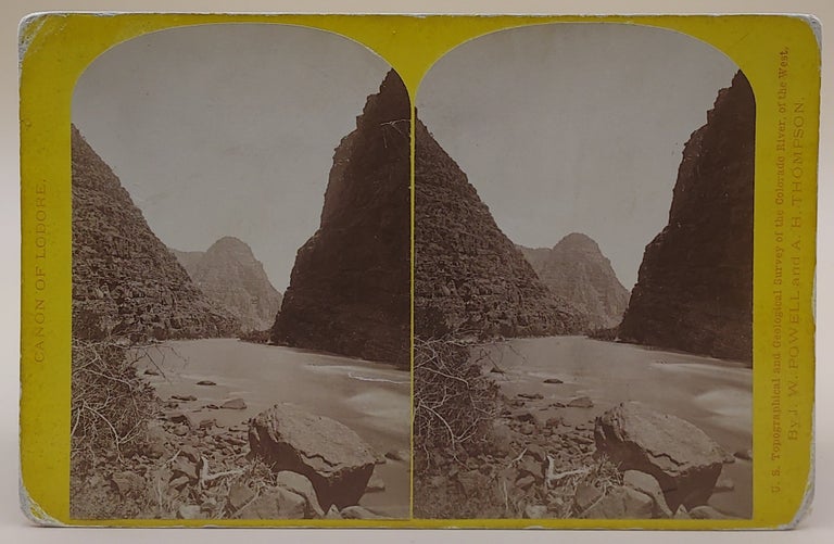 Item #64484 [Wheat Stack. Looking up the River] Cañon of Lodore (U.S. Topographical and Geological Survey of the Colorado River, of the West). Elias Olcott Beaman, John Wesley Powell, A. H. Thompson.