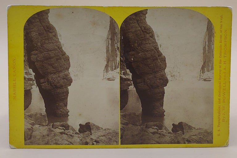 Item #64486 Leaning Tower. Marble Cañon. (U.S. Topographical and Geological Survey of the Colorado River, of the West). John K. Hillers, John Wesley Powell, A. H. Thompson.