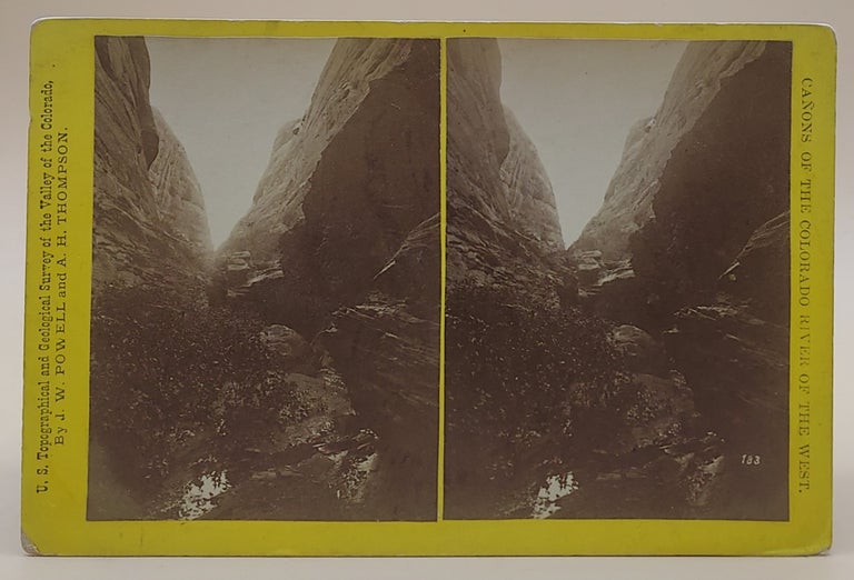Item #64512 Cañons of the Colorado River of the West No. 183 (U.S. Topographical and Geological Survey of the Colorado). John Wesley Powell, A. H. Thompson.