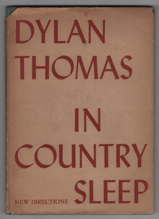 Item #64714 In Country Sleep and Other Poems. Dylan Thomas