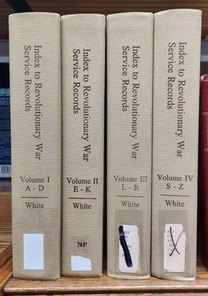 Item #64907 Index to Revolutionary War Service Records (4 volumes). Virgil D. White, Transcriber