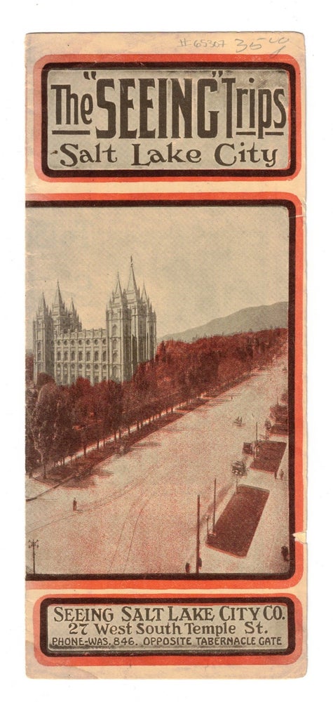 Item #65307 The "Seeing" Trips. Salt Lake City (Brochure). Salt Lake Transportation Co.