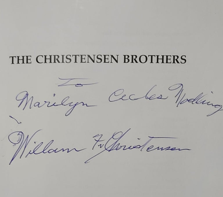 Item #65355 The Christensen Brothers: An American Dance Epic. Utah, Debra Hickenlooper Sowell, Mormons, Dance, Ballet.