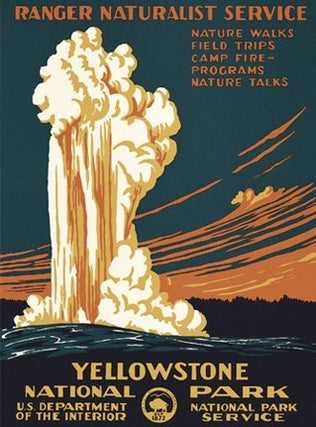 Item #65506 Yellowstone WPA Poster. Doug Leen