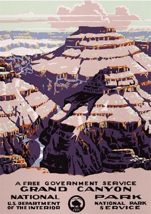 Item #65508 Grand Canyon WPA Poster. Doug Leen