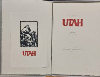 Item #65547 UTAH. [Dale L. Morgan's Utah, with woodcuts by Royden Card]. Red Butte Press, Royden...