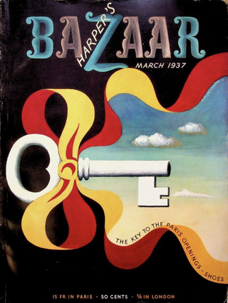 Item #65771 Harper's Bazaar March 1937. Jean Moral, Man Ray, Contributors