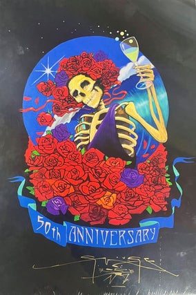 Item #66199 Grateful Dead 50th Anniversary Concert Poster. Stanley Mouse, Stanley George Miller