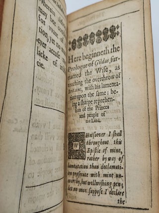 The Epistle of Gildas, The most Ancient British Author: Who flourished in the yeere of our Lord, 546. And who by his great Erudition, Sanctitie, and Wisedome, acquired the name of Sapiens. Faithfully Translated out of the Originall Latine