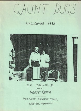 Item #67905 Gaunt Bugs Volume II, Number 4, Hallowmas 1983. Horror, Donald R. Burleson, Mollie L....