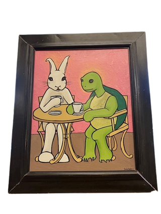 Item #68000 At Tea Time the Hare Declared, "Some race, eh?" Leia Bell