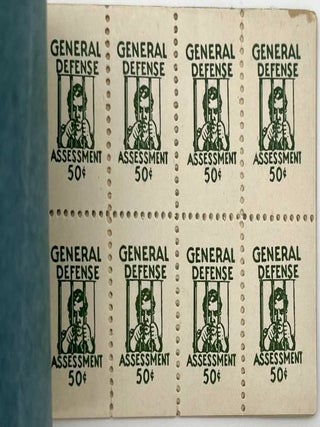 Archive of 22 Industrial Workers of the World stamp booklets, along with loose sheets of stamps and loose stamps