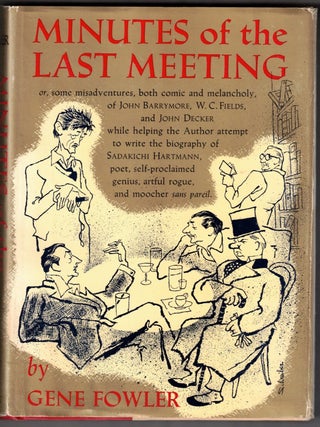 Item #68580 Minutes of the Last Meeting. Journalism, Gene Fowler, Hollywood