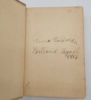 Anarchism and Other Essays (signed by Emma Goldman)