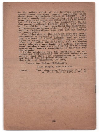The I. W. W. Reply to the Red Trade Union International (Moscow)