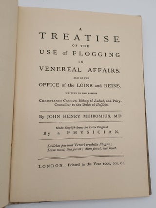 Library Illustrative of Social Progress: Exhibition of Famale Flagellants in the Modest and Incontinent World (Parts One and Two); Lady Bumtickler's Revels; A Treatise of the Use of Flogging in Venereal Affairs; Madame Birchini's Dance; Sublime of Flagellation; Fashionable Lectures - 7 volumes