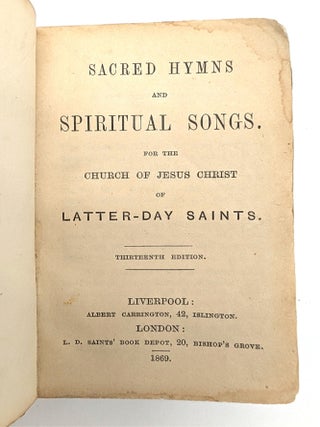 Sacred Hymns and Spiritual Songs, for the Church of Jesus Christ of latter-day Saints in Europe.