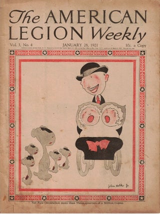 Item #69788 The American Legion Weekly. January 28, 1921. Volume 3, Number 4. Jr. Cover Art John...
