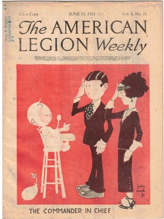 Item #69790 The American Legion Weekly. June 13, 1924. Volume 6, Number 24. Jr. Cover Art John Held