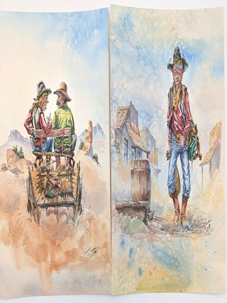Item #70631 Ernest Franklin. The Cowboy ABC. Twenty Original Drawings. Ernest Franklin