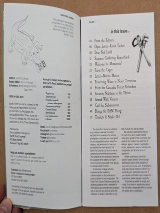 Earth First Journal! Direct Action in Defense of the Wild. Volume 40, Number 2. Fall 2021.
