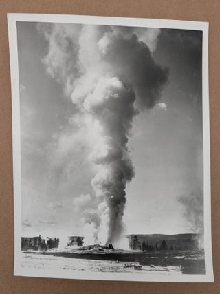 Item #70768 13063. Giant Geyser, Yellowstone National Park. J. E. Haynes, Jack Ellis Haynes