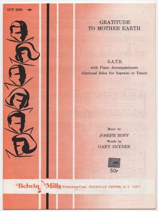 Item #70784 To All Lovers of Ecology. Gratitude to Mother Earth. Prayer for the Great Family....