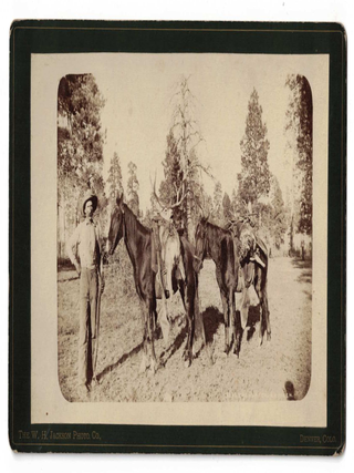 Item #70884 Elk Hunt. Elk Hunting, Colorado, William Henry Jackson