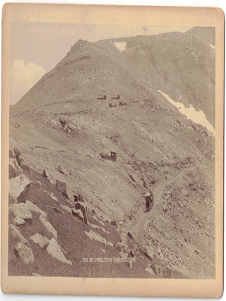 Item #70941 The "W" Pikes Peak Carriage Road. Anna M. Tweed, Women, Photography, Female Photographer