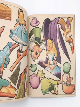 Walt Disney's Alice in Wonderland Sticker Fun Stencil and Coloring Book
