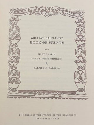 Gustave Baumann's Book of Saints
