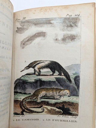 Histoire Naturelle de Buffon, classée par ordres, genres et espèces, d'après le systême de Linné; Avec les Caractères Génériques et la nomenclature Linnéenne; Par René-Richard Castel, auteur du poëme des Plantes (80 volumes)