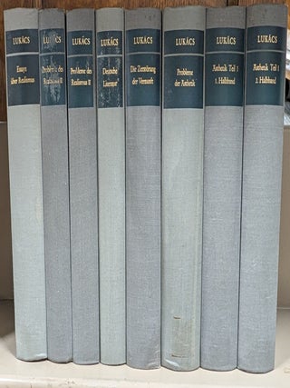Item #71367 Georg Lukács Werke. Volumes 4-12 (8 volumes only). Georg Lukács