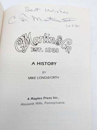 Martin Guitars: A History (C. F. Martin & Co. Est 1833: A History)