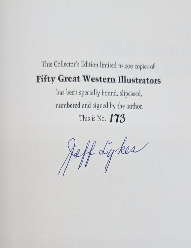 Item #71760 Fifty Great Western Illustrators: A Bibliographic Checklist. Jeff Dykes, Western Art.