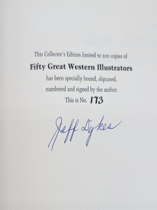 Item #71760 Fifty Great Western Illustrators: A Bibliographic Checklist. Jeff Dykes, Western Art
