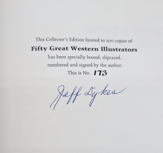 Item #71760 Fifty Great Western Illustrators: A Bibliographic Checklist. Jeff Dykes, Western Art