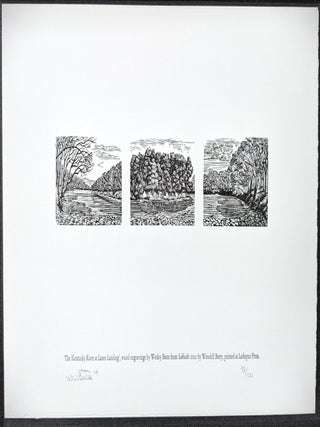 Item #71979 'The Kentucky River at Lanes Landing', wood engravings by Wesley Bates from...