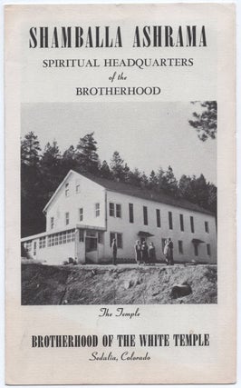 Item #72019 Shamballa Ashrama: Spiritual Headquarters of the Brotherhood. OCCULT, ESOTERICA, aka...